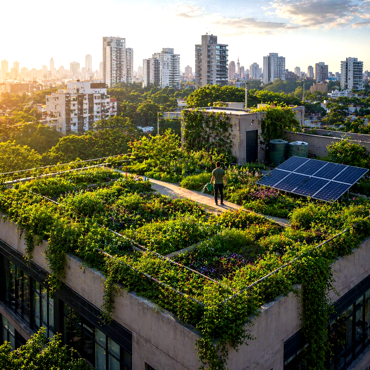 Telhados Verdes e Jardins Verticais: Soluções Naturais para Cidades Mais Frescas e Saudáveis